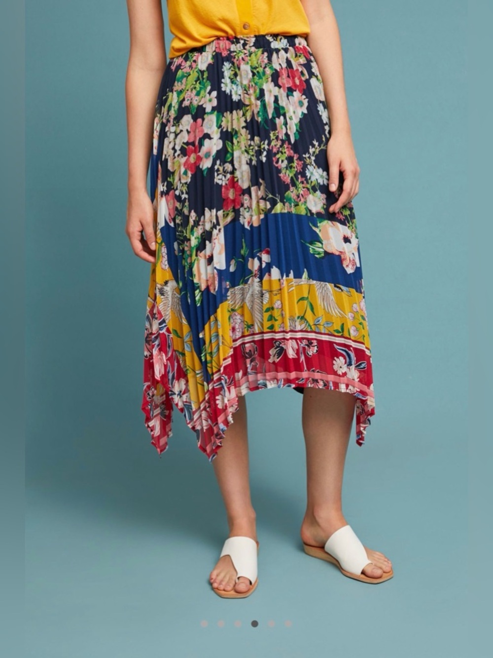 EUC Anthropologie Leora Floral Skirt // Size XL